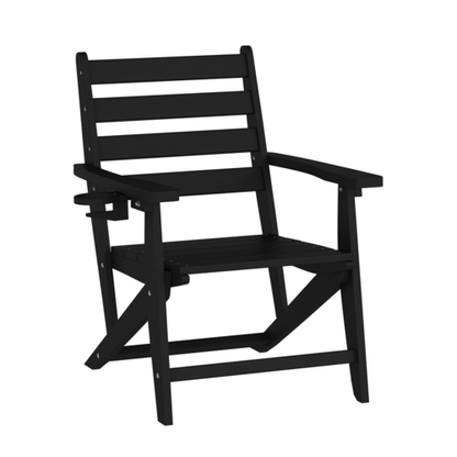 Flash Furniture LE-HMP-2037-10-BLK-GG 50 1/4" Patio Lounge Seating