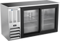 Beverage-Air BBN58HC-GS-S 58" Glass Door Back Bar Cooler