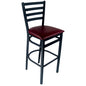 BFM Seating 2160B-SB GR2 17 1/2" Barstool