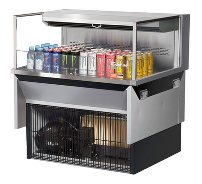 Turbo Air TOM-36L-UF-S-1SI-N 35 3/8" Refrigerated Display Case