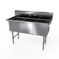 NBR 3SS-242414 77 1/8" Compartment Sink