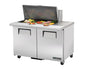 True TSSU-48-15M-B-HC 48 3/8" 2 Doors 15 Pan Mega Top Sandwich / Salad Prep Table