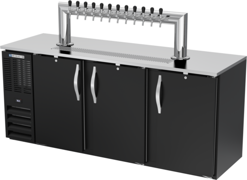Beverage-Air DDN78HC-B-12T 78" Draft Beer Cooler