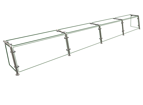 Hatco EP21-14412 144" Sneeze Guard