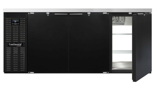 Continental Refrigerator BB79NPT 79" Solid Door Back Bar Cooler