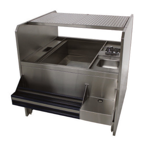 Advance Tabco PR-44X42SP-10-L 44" Underbar Ice Bin / Cocktail Station