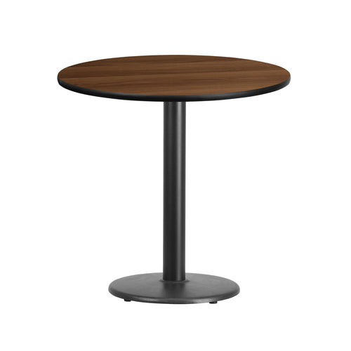 Flash Furniture XU-RD-30-WALTB-TR18-GG Dining Table