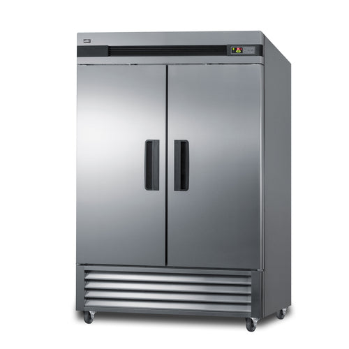 Summit SCRR492 55 1/4" Solid Door Reach-In Refrigerator