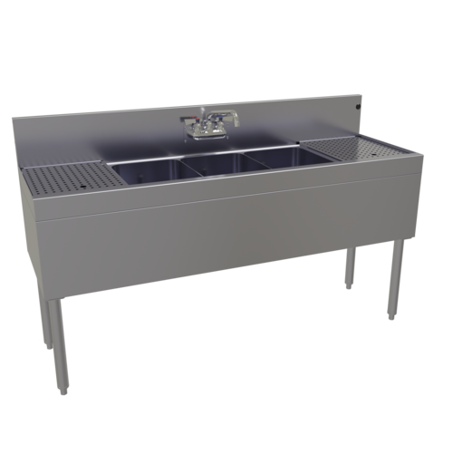 Glastender TSA-60-S 60" Underbar Sink