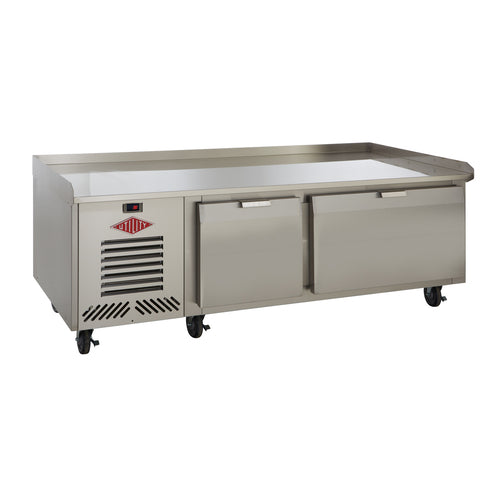 Utility Refrigerator LHF-60T-2D-EM 78" Chef Base