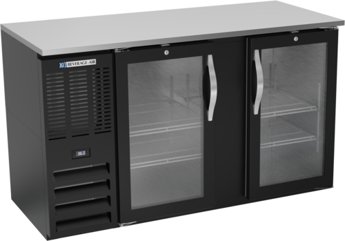 Beverage-Air BBN58HC-FG-B 58" Glass Door Back Bar Cooler