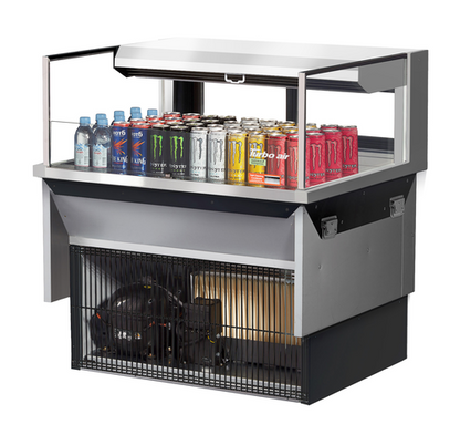 Turbo Air TOM-36L-UFD-S-1SI-N 35 7/8" Refrigerated Display Case