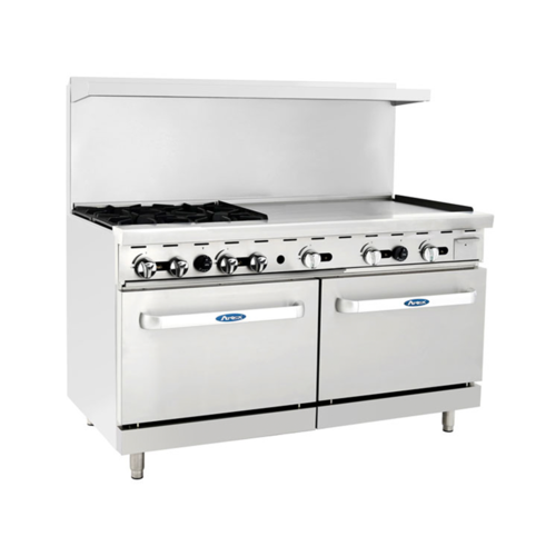 Atosa AGR-4B36GR-NG 60" 4 Burner Gas Restaurant Range