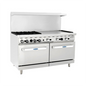 Atosa AGR-4B36GR-NG 60" 4 Burner Gas Restaurant Range