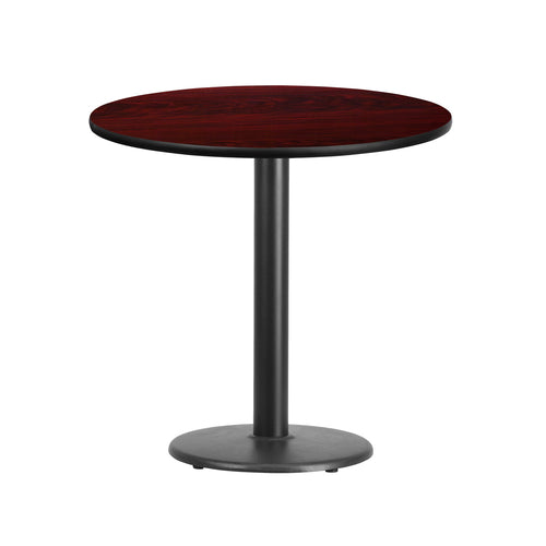 Flash Furniture XU-RD-30-MAHTB-TR18-GG Dining Table