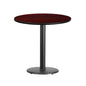 Flash Furniture XU-RD-30-MAHTB-TR18-GG Dining Table