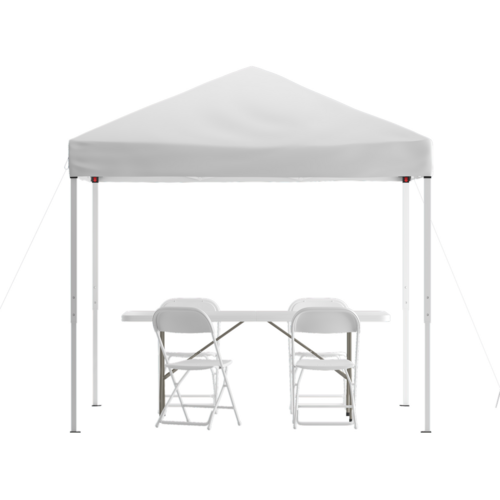 Flash Furniture JJ-GZ88183Z-4LEL3-WHWH-GG 94" Patio Umbrella