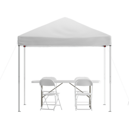 Flash Furniture JJ-GZ88183Z-4LEL3-WHWH-GG 94" Patio Umbrella