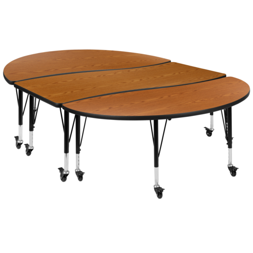 Flash Furniture XU-GRP-A3060CON-60-OAK-T-P-CAS-GG 60" Dining Table