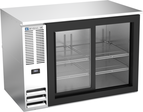 Beverage-Air BB48HC-F-GS-S 48" Glass Door Back Bar Cooler