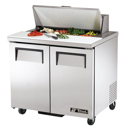 True TSSU-36-08-HC 36 3/8" 2 Doors 9 Pan Sandwich / Salad Prep Table