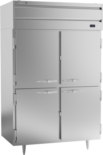 Beverage-Air PR2HC-1AHS 52 1/8" 2 Section Solid Door Reach-In Refrigerator