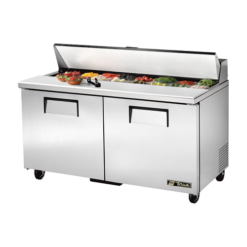 True TSSU-60-16-HC 60 3/8" 2 Doors 16 Pan Sandwich / Salad Prep Table