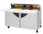 Turbo Air TST-60SD-16-N 60 1/4" 2 Doors 16 Pan Sandwich / Salad Prep Table