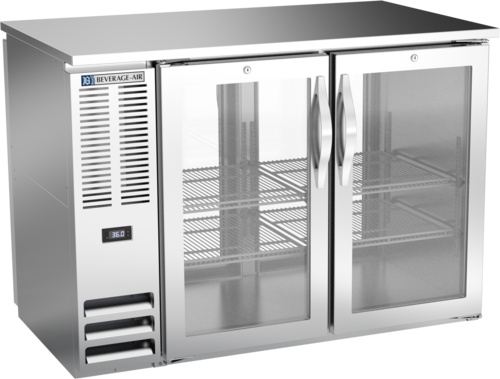 Beverage-Air BBN48HC-FG-PT-S 48" Glass Door Back Bar Cooler