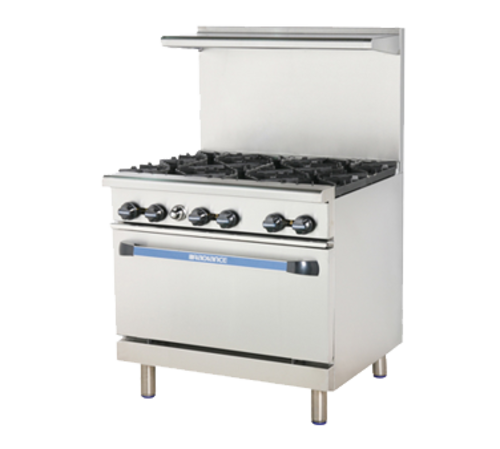Turbo Air TAR-6 36" 6 Burner Gas Restaurant Range