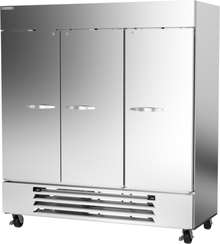 Beverage-Air HBRF72HC-1-C 75" 3 Section Solid Door Reach-In Refrigerator Freezer