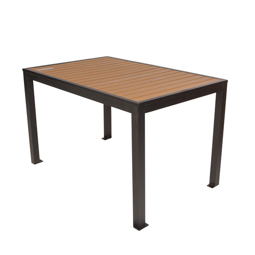 BFM Seating PH4L3248TKBL 48" Patio Table