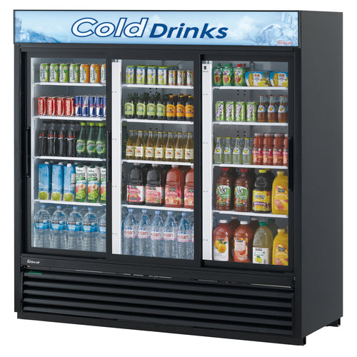 Turbo Air TGM-69R(B)-N 78" 3 Section Refrigerated Merchandiser