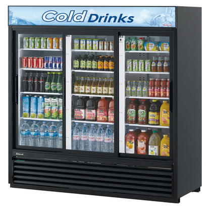 Turbo Air TGM-69R(B)-N 78" 3 Section Refrigerated Merchandiser