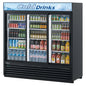 Turbo Air TGM-69R(B)-N 78" 3 Section Refrigerated Merchandiser