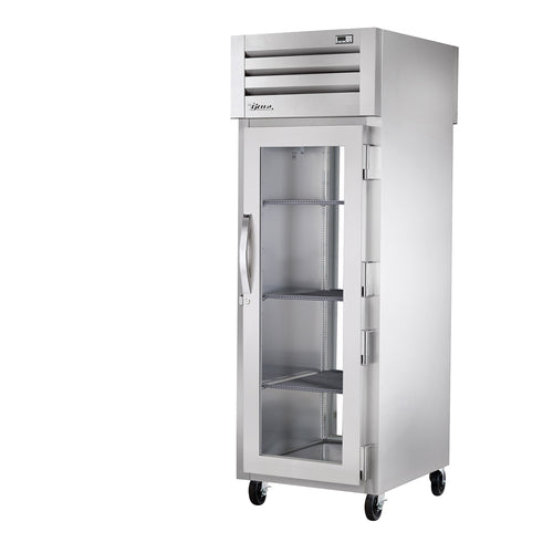 True STG1RPT-1G-1G-HC 27 1/2" 1 Section Glass Door Pass-Thru Refrigerator