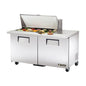 True TSSU-60-18M-B-HC 60 3/8" 2 Doors 18 Pan Mega Top Sandwich / Salad Prep Table