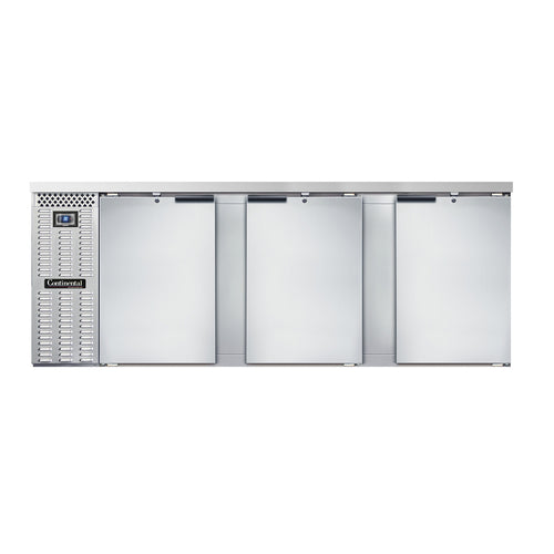 Continental Refrigerator BB90SNSS 90" Solid Door Back Bar Cooler