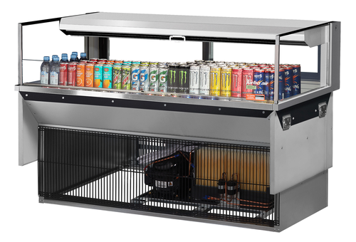 Turbo Air TOM-60L-UFD-S-1SI-N 59 7/8" Refrigerated Display Case