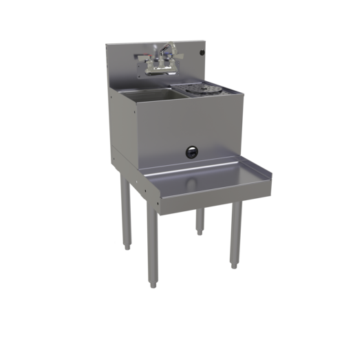 Glastender BSA-18-RF 18" Underbar Ice Bin / Cocktail Station
