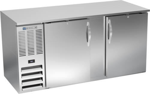 Beverage-Air BB68HC-S 68" Solid Door Back Bar Cooler