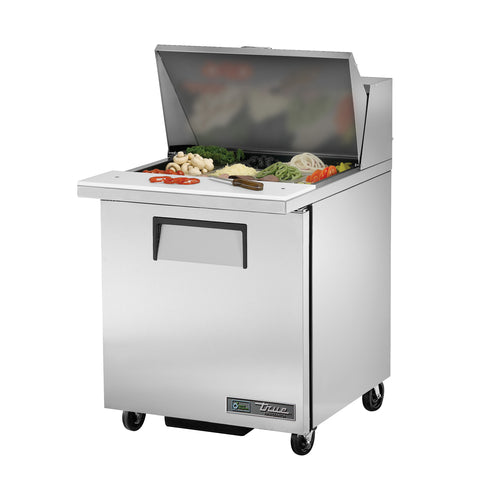 True TSSU-27-12M-B-HC 27 5/8" 1 Door 12 Pan Mega Top Sandwich / Salad Prep Table