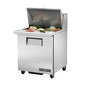 True TSSU-27-12M-B-HC 27 5/8" 1 Door 12 Pan Mega Top Sandwich / Salad Prep Table