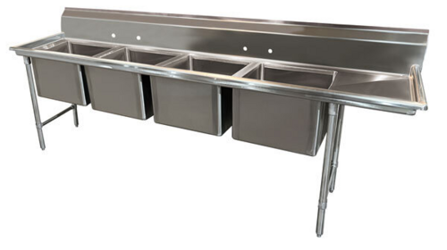 Advance Tabco 9-64-72-36R 120 7/8" Compartment Sink