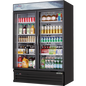 Everest EMSGR48B 53 1/8" 2 Section Refrigerated Merchandiser