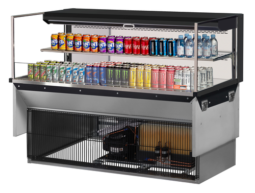 Turbo Air TOM-60L-UF-W(B)-2SI-N 59 7/8" Refrigerated Display Case