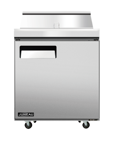 Omcan 58005 27 5/8" 1 Door 9 Pan Sandwich / Salad Prep Table