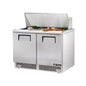True TFP-48-18M-HC 48 1/8" 2 Doors 18 Pan Mega Top Sandwich / Salad Prep Table