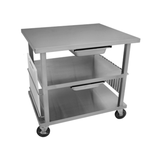GSW WT-MF3630 Mobile Pan Rack with Work Top