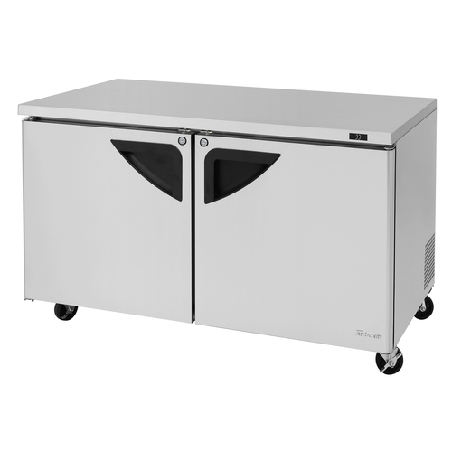 Turbo Air TUR-60SD-N 60 1/4" Solid Door Undercounter Refrigerator